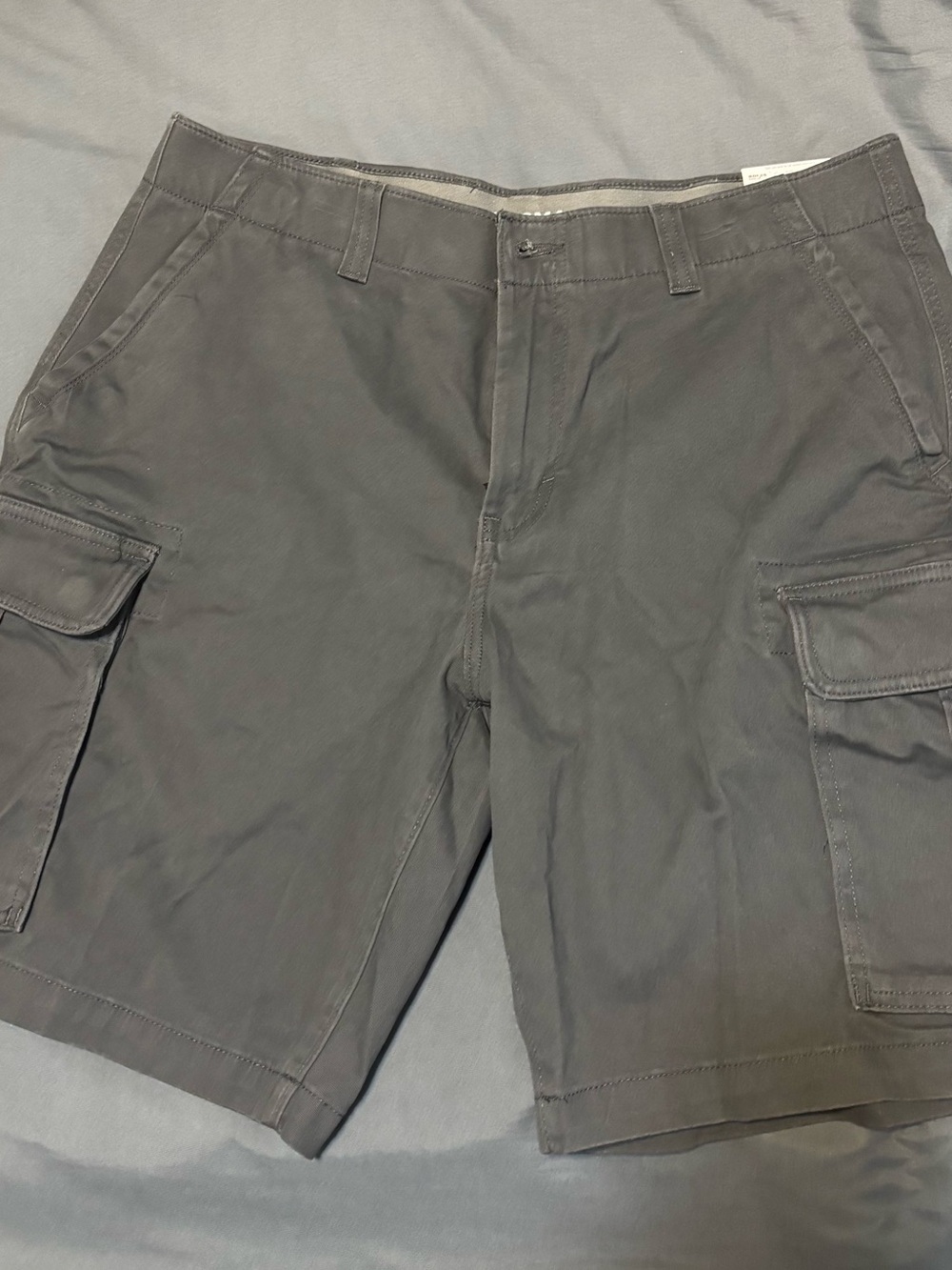Sonoma Men's Gray Cargo Shorts with Flap Pockets